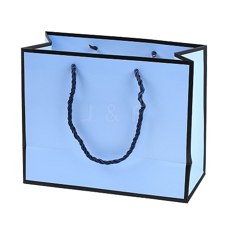 Rectangle Paper Bags with Rope Handles CARB-L011-02B-03-1