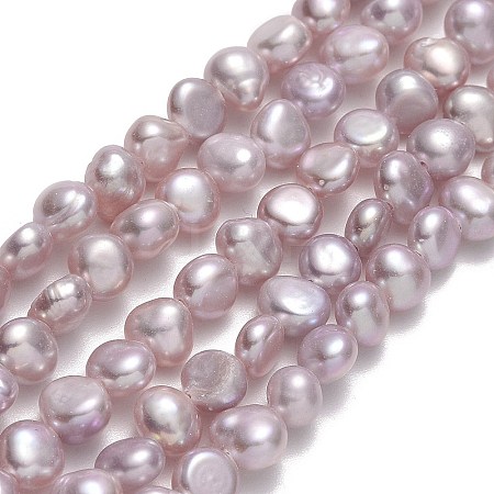 Natural Cultured Freshwater Pearl Beads Strands PEAR-A005-07G-1