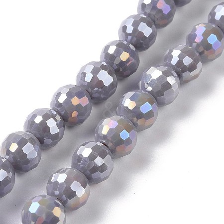 Electroplate Glass Beads Strands GLAA-E036-13A-1