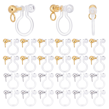 Transparent U Type Alloy Ear Clip PALLOY-PH0012-72-1