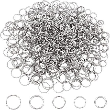 Unicraftale 500pcs 5 Style 304 Stainless Steel Split Rings STAS-UN0026-11-1