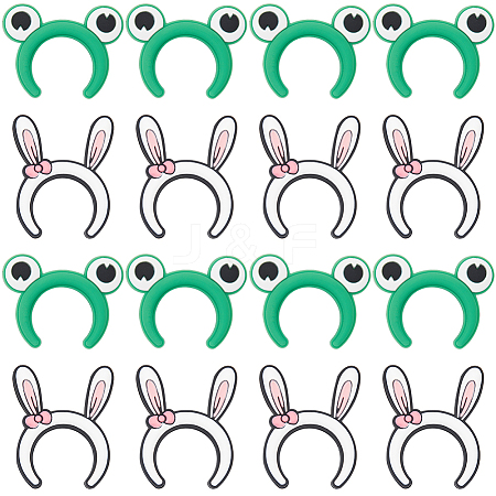 116Pcs 2 Styles Rabbit/Frog Food Grade Silicone Focal Beads SIL-SC0002-34-1