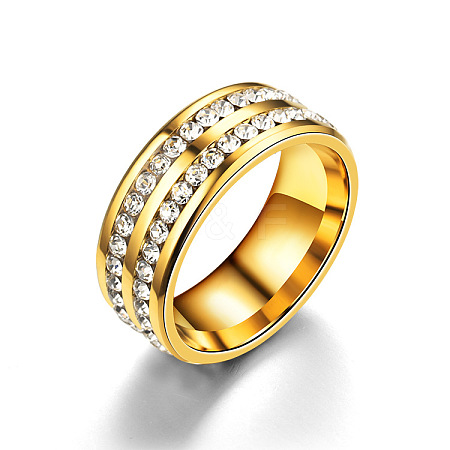 201 Stainless Steel Rhinestone Finger Ring FS-WGE7DD5-15-1