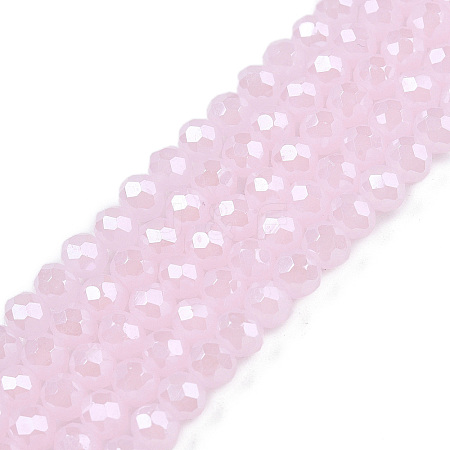 Electroplate Glass Beads Strands EGLA-A044-J4mm-A02-1