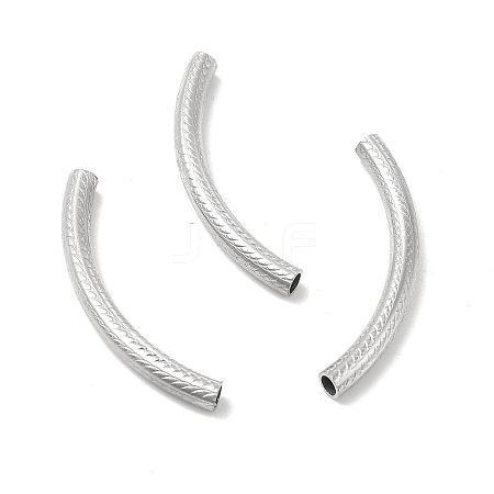 Non-Tarnish Textured 304 Stainless Steel Tube Beads LS-STAS-P319-42P-1