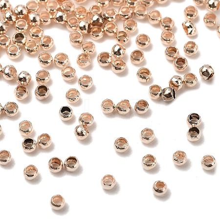 Brass Crimp Beads KK-E002-RG-1