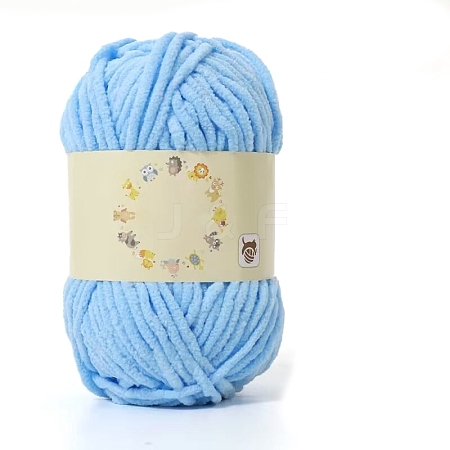 Little Plush Hand-Woven Ice Cream Thick Yarn Knitted Scarf DIY Doll Crochet Shoes Bag Baby Yarn Ball PW-WG3CD10-07-1