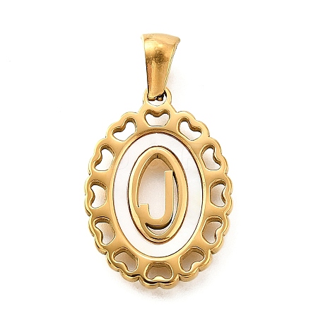 Golden 304 Stainless Steel Pendants STAS-K300-02G-J-1