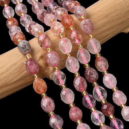 Natural Strawberry Quartz Beads Strands G-F809-A04-01-1