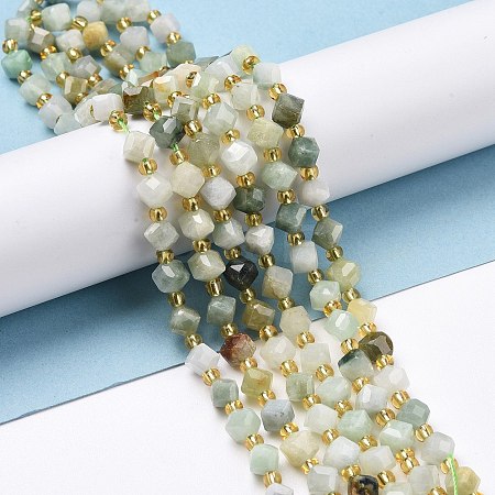 Natural Myanmar Jade Beads Strands G-P463-19-1