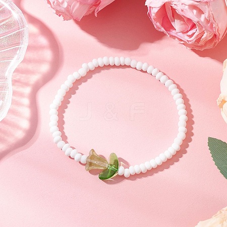 Glass Seed Beads Stretch Bracelets for Women BJEW-MZ00200-01-1