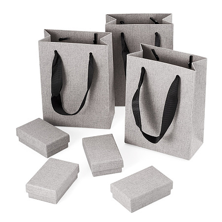 4Pcs Rectangle Paper Jewelry Display Cases CON-TA0001-39B-02-1