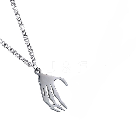 Titanium Steel Pendant Necklace PW-WG135B4-01-1