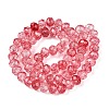 Transparent Glass Beads Strands GLAA-T023-6mm-A13-2