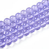 Baking Paint Transparent Glass Beads Strands DGLA-N006-8mm-06-1