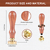 Brass Sealing Wax Stamp Head AJEW-WH0208-907-2