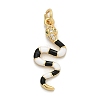 Brass Micro Pave Cubic Zirconia Pendants LS-KK-H494-01G-03-1