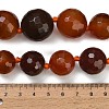 Dyed & Heated Natural Agate Graduated Beads Strands GG-CBA007A-D11-01A-5