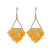 304 Stainless Steel Dangle Earrings EJEW-MZ00806-03-3