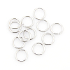 Tarnish Resistant 304 Stainless Steel Open Jump Rings STAS-J013-10x0.8mm-01-1