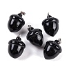 Natural Obsidian Pendants G-Q172-08P-02-1