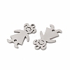 201 Stainless Steel Connector Charms STAS-K251-091P-2