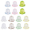 28Pcs 7 Colors Acrylic Bead Caps for Wind Chimes Making TACR-TA0001-70-3