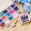 300Pcs 15 Colors Natural Crackle Agate Beads G-TA0001-26-5