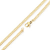 Men's 201 Stainless Steel Cuban Link Chain Necklace NJEW-N050-A06-3-45G-2