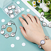 4 Sets Sublimation Blank Alloy Bracelet Making BJEW-FH0001-10C-3