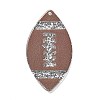 Transparent Resin Pendants RESI-M037-02B-1