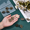 5Pcs 5 Styles Alloy Cardigan Clips AJEW-SC0004-38AB-3