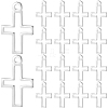 100Pcs Brass Tiny Cross Charms KK-BBC0024-59S-1