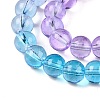 Baking Painted Transparent Glass Beads X-DGLA-M001-8mm-10-3