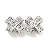 Brass with Clear Cubic Zirconia Charms KK-Q820-21P-1