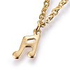 304 Stainless Steel Charm Anklets AJEW-L065-04G-2