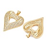 Mother's Day Brass Cubic Zirconia Pendants KK-L251-07G-04-2