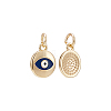 10Pcs Brass Enamel Charms KK-BC0013-91-7