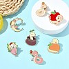 14Pcs 7 Styles Snake Enamel Pins JEWB-CJ0001-55-5