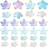 100Pcs 4 Styles Transparent Acrylic Bead Caps OACR-BM0001-09A-7