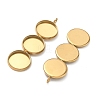 304 Stainless Steel Pendant Cabochon Settings STAS-K320-03A-G-2