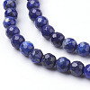 Natural Dyed Lapis Lazuli Beads Strands X-G-G059-6mm-3