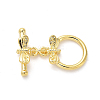 Brass Toggle Clasps KK-M314-03G-1