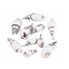 Electroplate Natural Sea Shell Pendants SSHEL-Q100-01P-1