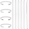 304 Stainless Steel Bangle Blank Strips MAK-WH0016-02B-P-1