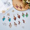DIY Walnut Wooden Dangle Earring Making Kits DIY-OC0006-64-5