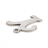 Non-Tarnish 201 Stainless Steel Pendants STAS-L244-04Y-P-3