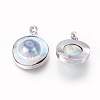 Shell Pearl Pendants KK-P162-O01-2