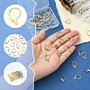 40Pcs 2 Colors 304 Stainless Steel Leverback Earring Findings STAS-FS0001-69-2