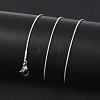 Non-Tarnish Classic Plain 304 Stainless Steel Mens Womens Snake Chain Necklaces X-STAS-M174-018P-B-4